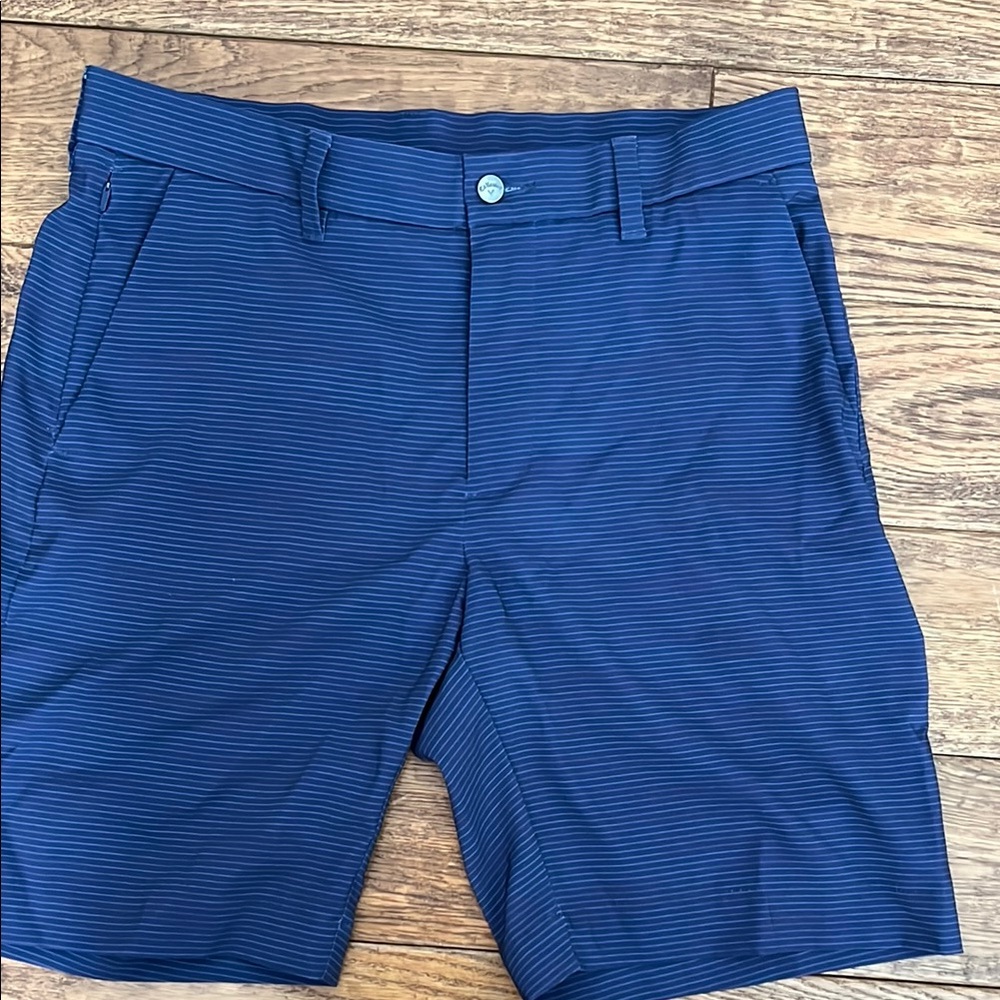 Men's Blue Striped Shorts